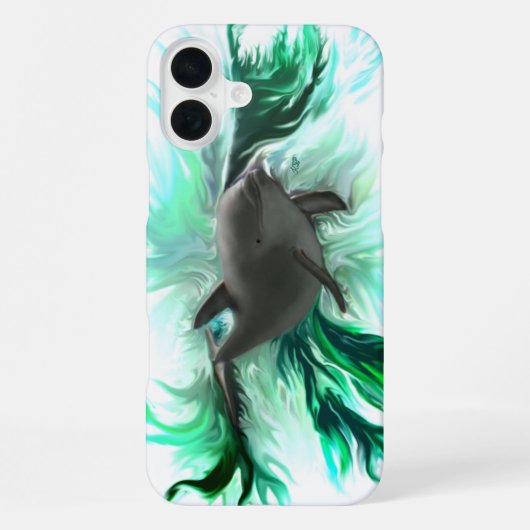 Delfin Baby iPhone Hülle (Rückseite)