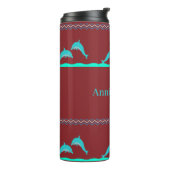 Delfin benutzerdefiniertes Wasser Thermosbecher (Nach links gedreht)