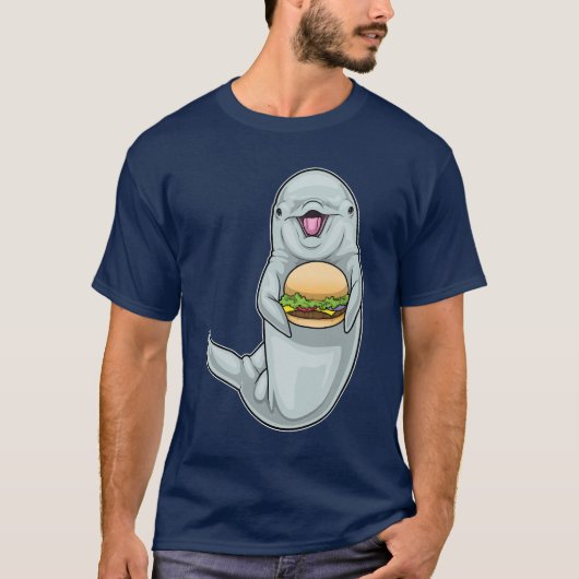 Delfin-Cheeseburger T-Shirt (Vorderseite)