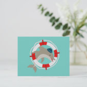 Delfin Delphin Dolphin Postkarte (Stehend Vorderseite)