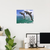 Delfin,Delphin,Grosser Tuemmler,Tursiops 4 Poster (Heimbüro)
