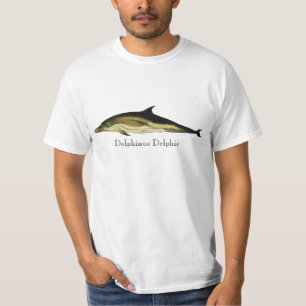 Delfin Delphinus Delphis, Vintage Meereslebewesen T-Shirt