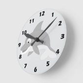 Delfin-Design Runde Wanduhr (Winkel)