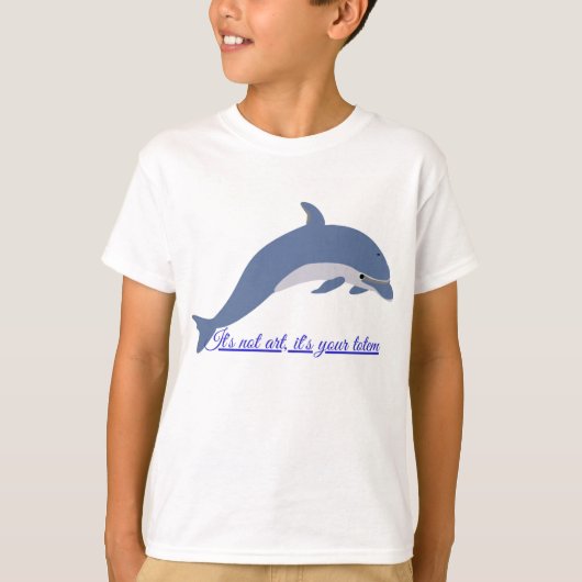 Delfin divertido en alta mar T-Shirt (Vorderseite)