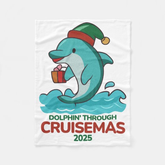 Delfin durch Cruisemas 2025 Fleecedecke (Vorderseite)