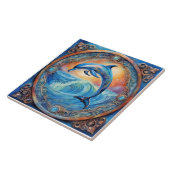 Delfin-Fantasie Fliese (Seite)