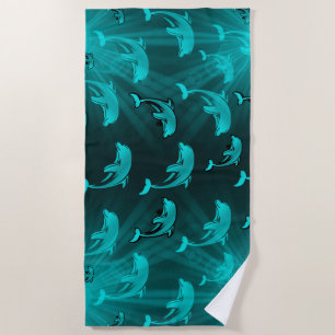 Delfin, Fisch, Natur, Wasser, Design, schön, Strandtuch