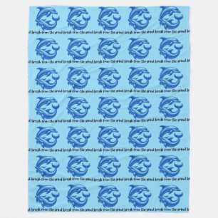 Delfin-Fliesblanke Fleecedecke