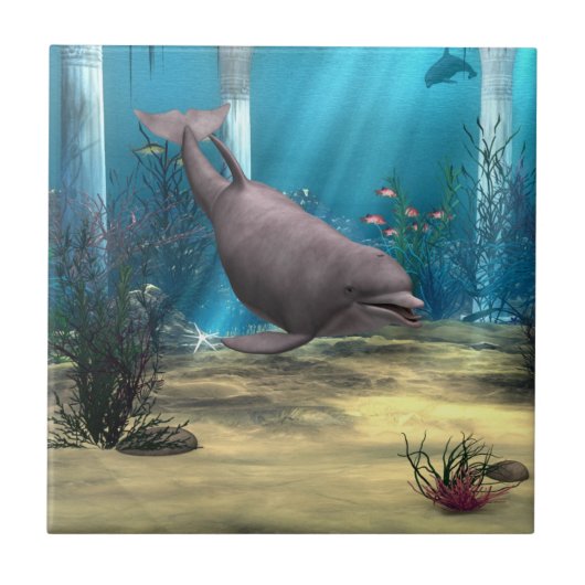 Delfin Fliese (Vorderseite)
