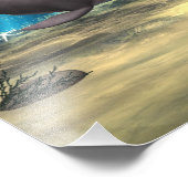 Delfin Fotodruck (Ecke)