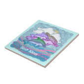 Delfin Freude Fliese (Seite)