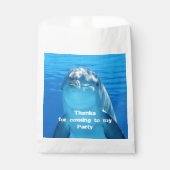 Delfin-Geburtstags-Backyard-Pool-Party Geschenktütchen (Vorderseite)