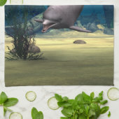 Delfin Geschirrtuch (Gefaltet)