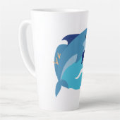 Delfin-Grafik Milchtasse (Linke Ecke)