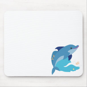Delfin-Grafik Mousepad