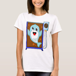Delfin Kaffeebohne Kaffee T-Shirt