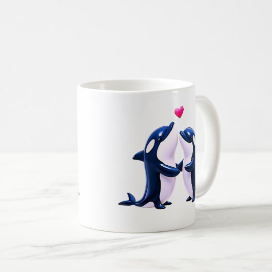 Delfin Kaffeetasse (VorderseiteRechts)