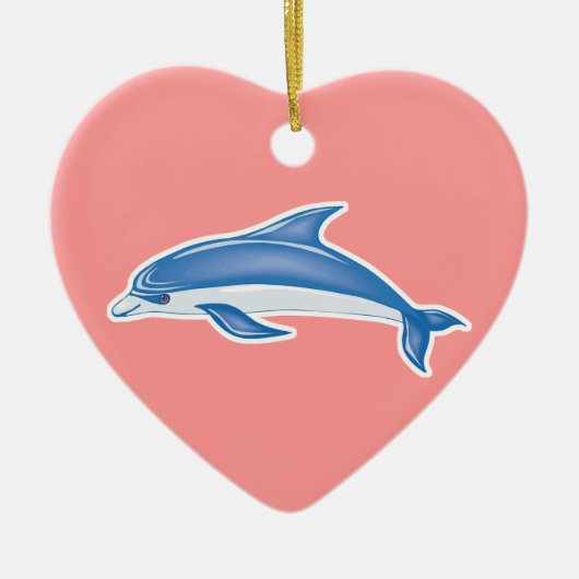 Delfin Keramik Ornament (Vorne)