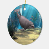 Delfin Keramikornament (Links)