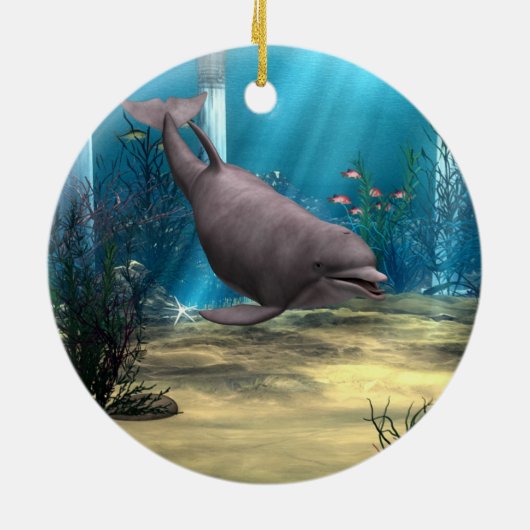 Delfin Keramikornament (Hinten)