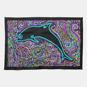 Delfin-Kunst-Design Küchentuch