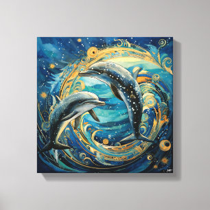 Delfin-Kunstprint Leinwanddruck
