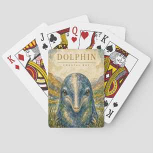 Delfin Küstenbucht Wildlife Spielkarten