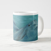 Delfin Lächeln Jumbo-Tasse (Vorderseite Rechts)