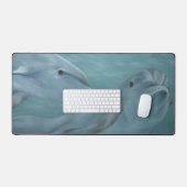 Delfin Lächeln Schreibtischunterlage (Tastatur & Maus)