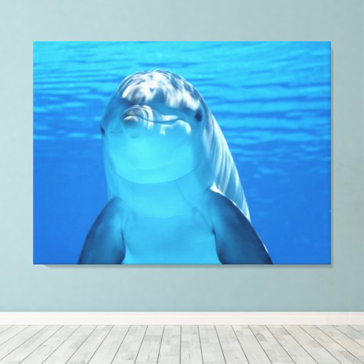 Delfin Leinwanddruck (Insitu (Holzboden))