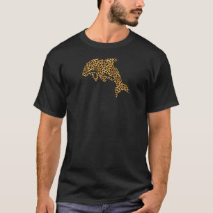 Delfin Leoparden Druck Beluga Fisch Tierliebhaber T-Shirt