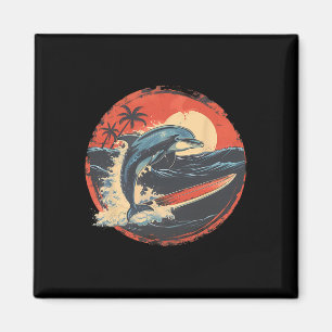 Delfin Meer Ozean Tier Ozean Meer Delfin Surfen Magnet