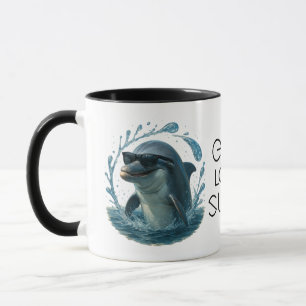 Delfin mit Sonnenbrille – Wal- und Delfintag ELGIS Tasse