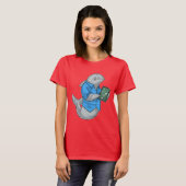 Delfin Musiklehrer Noten T-Shirt (Vorne ganz)