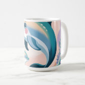 Delfin-Mutter und Baby Kaffeetasse (VorderseiteRechts)