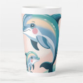Delfin-Mutter und Baby Milchtasse (Vorderseite)