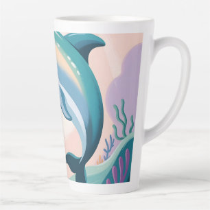 Delfin-Mutter und Baby Milchtasse