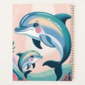Delfin-Mutter und Baby Planer (Rückseite)