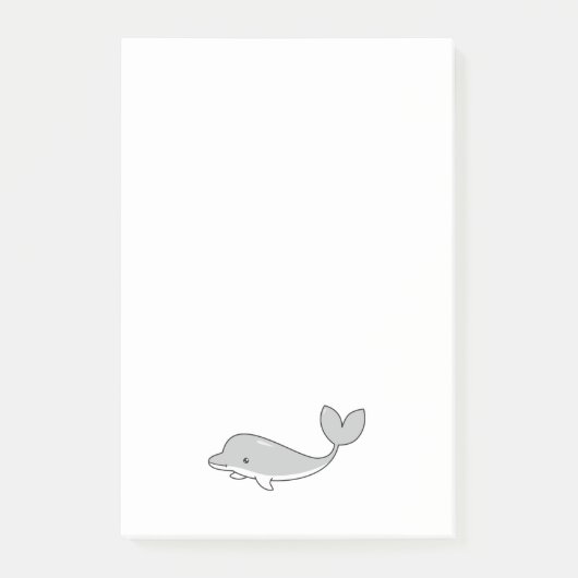 Delfin Post-it Klebezettel (Vorderseite)