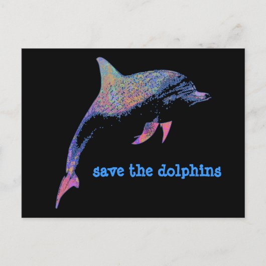 Delfin Postkarte (Vorderseite)