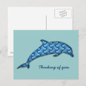 Delfin Postkarte (Vorne/Hinten)