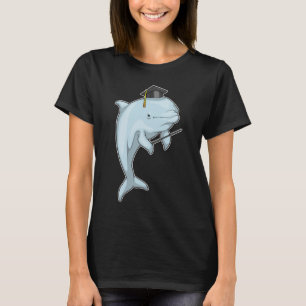 Delfin-Professor-Zylinder T-Shirt