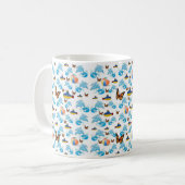 Delfin Schmetterling Tasse (Vorderseite Links)