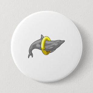 Delfin Schwimmrettungsweste Button