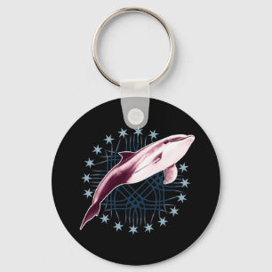 Delfin Slick Grafikdesign Schlüsselanhänger