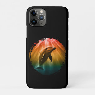Delfin Sommer Meer Ozean Sonnenuntergang  Case-Mate iPhone Hülle