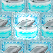 Delfin Spiel Stoff (Kachel)