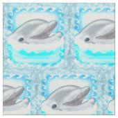 Delfin Spiel Stoff (Nahaufnahme)
