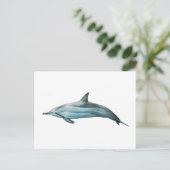 Delfin Spinner Postkarte (Stehend Vorderseite)