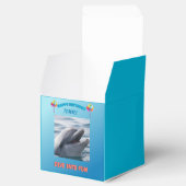 Delfin-Splash-Party Geschenkschachtel (Geöffnet)